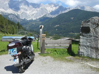 Blick auf das Dachsteingebirge